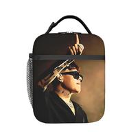 Junior H Sad Boyz Music Tour Thermal Insulated Lunch Bag for Picnic  Portable Food Bag Container Men Women Cooler Thermal Boxes One Size black