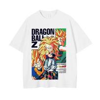 Dragon Ball Videl, Gohan ir Ponas. Satanas Manga Spaudinio Negabaritinis Marškinėlis | Unisex Laisvalaikio Viršutinė Dalis S juoda
