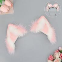Elektriniai gyvūnų ausų lankeliai mergaitėms, vyrams Mieli pliušiniai katės ausys, lapės, vilko ausų galvos apdangalai „Pasidaryk pats“ Cosplay aksesuarai Anime prekės white