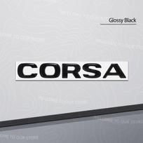 Zinc Alloy For OPEL Corsa Letter Logo OPC Line GTC Vauxhall Car Trunk 3D Metal UEmblem Rear Body Badge Sticker Accessories white