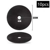 10Pcs Weed Mat Non-Woven Tree Mulch Ring Tree Protector Mat Reusable Weed Barrier For Weed Control Root Protectio black