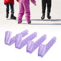 2 Pairs Skate Guards Portable Ice Skate Blade Covers Adjustable Ice Skate Blade Protector for Hockey Skates Figure Skates Ice Skates Purple pink
