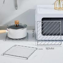Stainless Steel Trivets Heat Resistant Insulated Hot Pad Table Dish Mat Tableware Placemat Dining Table Decor Cooking Baking Pans Holder Air Fryer sidabras