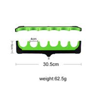 FTK daugiafunkcinis meškerės laikiklis žuvies koto stovo laikiklis su 6/10 skylučių 30.5cm-62.5g-1pcs žalia