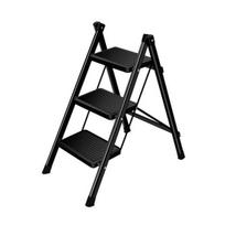Yousheng 3 Step Folding Ladder 330 Lbs Capacity Lightweight Portable Ladder with Anti-Slip Wide Pedals Adults Household Herringbone Ladder Step Stool juoda