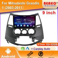 Automobilinis 2DIN DVD Android radijo grotuvas, skirtas Mitsubishi Grandis 1 2003-2011 m., su GPS, Bluetooth, Carplay, 4G, 2K ekranu 4 core 1GB+32GB carplay black