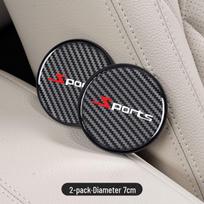 BYD Han Lev Carbon Fiber Texture Waterproof Heat Insulation Cup Mat for New Energy Vehicles