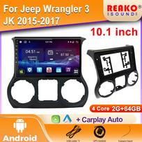 Android For Jeep Wrangler 3 JK 2015-2017 IPS Screen Car Multimedia Radio Video Player GPS Navigation CarPlay Autoradio DSP 4 core 2GB+64GB carplay orange