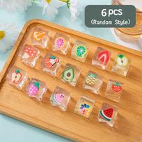 Soft Squishy Kawaii Fruit Ice Cube Squeeze Toys  Playsetss Summer Party Prank, Easter/Halloween/Christmas Gift Present Bag Fillers beige
