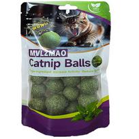 Mint Toys Edible Catnip Ball Safety Healthy Cat Catnip Cats Home Chasing Game Toy Products Clean Teeth The Stomach gray