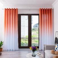 Svetainės miegamojo tamsios užuolaidos gradientinės tiulio užuolaidos paprastos užuolaidos, 1 vnt. 1PC W 100 x H 270 cm black