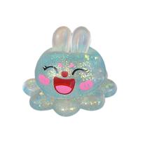 Vibrant Multi-Colored Glitter Realistic Dumpling Squishy Toy – Slow Rising Soft Pinch Decompression Anxiety Relief Sensory Squeeze Ball pink