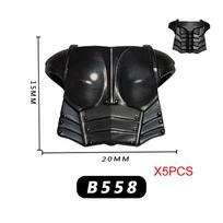 MOC Viduramžių Karinės Dalys Pilies Raiteliai Kareiviai Rinkiniai Modeliniai Plytos Riteriai Sunkiąją Pėstininkų DIY Statybiniai Blokeliai Berniukų Žaislai black