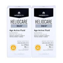 HELIOCARE 360 Age Active Fluid SPF50 50ml Anti-aging Sunscreen x 2 black