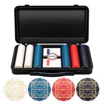 SLOWPLAY Nash Keraminių Pokerio Žetonų Rinkinys Texas 300 Žetonų Vertė Ne 43mm Kiekvienas su Patvariu Polikarbonato Dėklu Hold'em [Žetonas Nurodytas] &