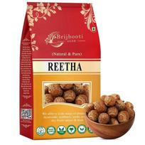 BIRJU MAHAVIR Organic Sabut Reetha/Soap Nuts, 500 gram, Natural (BMKB-207) 500GM beige