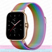 20mm/22mm Milanese band For Amazfit GTS/2/2e/3/4/GTS2 Mini/GTR 42mm/47mm/GTR2/3/4/Pro stratos Metal Bracelet Amazfit bip strap Amazfit GTS 4-3-2e gray