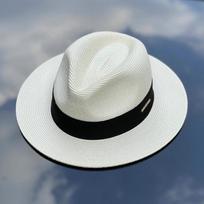 Panamos Šiaudinė Skrybėlė Unisex Aukšta Skrybėlė Fedora Skrybėlė Didelio Galvos Dydžio Skėtis Nuo Saulės Reguliuojama Elegantiška Vyriška Universalaus Stiliaus Aukštos Kokybės Praktiška Kasdieniam Naudojimui L 58-60cm white