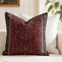 Persiško rašto pagalvės užvalkalas Vasarinis lininis pagalvės užvalkalas Ekologiško audinio pagalvės užvalkalas Dvispusis spaudinys Sofa Namų dekoras 50X50cm