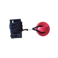 Treadmill Key Replacement Red Emergency Halt and Secure for Runners, Home Gym Owners black
