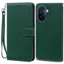Nova Y70 dėklas Huawei Nova Y70 dėklui Odinis atverčiamas piniginės dangtelis Huawei NOVA Y70 telefonų dėklams Y 70 Plus Coque Fundas Korpusas Huawei Nova Y70 black