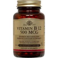 Solgar Vitamin B12 500mcg Vegetable Capsules 100 Tablets 1 pcs