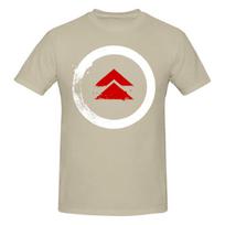 Ghost Of Tsushima Logo Versatile Tshirt Artistic Boy Simple Prints Cotton Tee L gray
