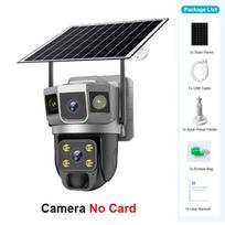 12MP IP Camera 4G SIM Outdoor Three Screens Panoramic View PTZ IP Camera AI Tracking Security Protection CCTV Video Surveillance naujos automobilio spalvos
