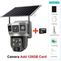 12MP IP Camera 4G SIM Outdoor Three Screens Panoramic View PTZ IP Camera AI Tracking Security Protection CCTV Video Surveillance kupranugaris
