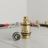 Brass Shower Valve Core LeakSealed Seal Tap Replacement Faucet High Temperature Blue M gray