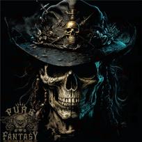 Pirate Skull 4 Mens T-shirt Cotton XXXL black
