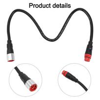 For Bafang E Bike System 50cm Extension Cable Compatible with G062 G063 black