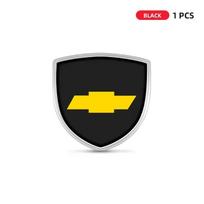 1/2 vnt. 3D metaliniai automobilio stiliaus skydo emblemos ženklelio lipdukai Chevrolet Spark Captiva Cruze Malibu Equinox Trax Camaro Blazer black