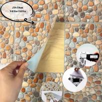 A84E-Self-Adhesive Marble Wall Tiles - Waterproof Stickers For Kitchen Backsplashes,Bathrooms,Living Rooms, Easy To Install beige