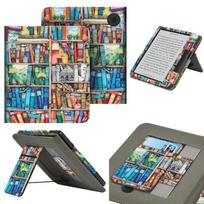 KOBO Libra Colour/Libra 2/Libra H2O dėklas su rankos dirželiu, stoveliu, kortelės lizdu, 7 colių odinis viršelis, elektroninė knyga N428 N418 N873 Funda KOBO Libra H2O
