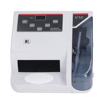 Portable Money Counter Bill Value Counting Machine Purple Light Currency Detection black