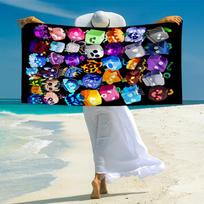 Blox fruit Fashion Beach Towel: Ideal for Summer Adventures Soft, absorbent and quick drying suitable for swimming and bathing 80cmx160cm(31x63inch) blue