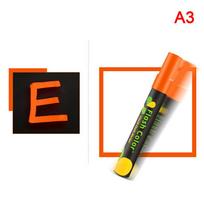 Liquid Chalk Erasable Highlighter Whiteboard Graffiti LED Advertisement Chalkboard Fluorescent Marker Pen Art Supplies High Quality oranžinė