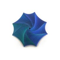 Octagonal Fidget Fidget Octagonal Toy 3D Printing Geometric Illusion Antistress Fidget Toys For Stress Sensory Party Game Relief blue