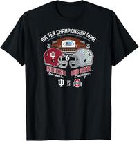 Indiana vs Ohio State Big Ten Championship 2025 Football T-Shirt 150 gray