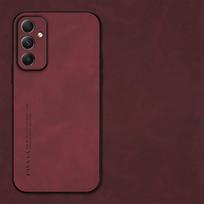 Avikailio odinis minkštas dėklas, skirtas Samsung Galaxy A54 A15 A25 A35 A55 5G A16 M55 A05S A04 A06 A72 A73 S24 S22 S21 S20 S23 FE prabangus matinis plonas galinis dangtelis Galaxy A14 raudona