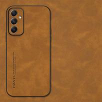 Avikailio odinis minkštas dėklas, skirtas Samsung Galaxy A54 A15 A25 A35 A55 5G A16 M55 A05S A04 A06 A72 A73 S24 S22 S21 S20 S23 FE prabangus matinis plonas galinis dangtelis Galaxy A14 5G geltona