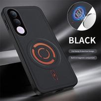 Textured Leather‑Grain TPU Phone Case for Vivo V70 FE Shockproof Soft Cover Vivo V70 FE juoda