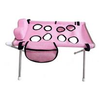 Breathable Mesh Senior Dog Bath Support Stand Pet Washing Platform  Senior Dog Care rožinė