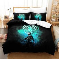 Avataras: Paskutinis oro valdovas Patalynės komplektas Viengulis Twin Pilnas Queen King Dydžio Patalynės Komplektas Suaugusiems Vaikams Miegamojo 3D Spausdinimas Anime Paklodė 70x133cm 2pcs