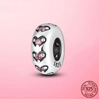 Hot Beads Jewelry 925 Silver Infinity Love Mum Heart to Heart Dangle Charms Fit Original MULA Bracelet Silver 925 Jewelry