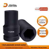 Kairuihu Heavy-Duty Truck 1-inch Hex Impact Sockets black