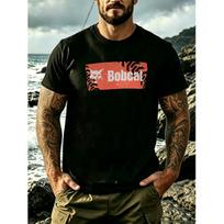 Bobcat T-Shirt - Black W Orange Track BoxT-Shirt 5XL juoda