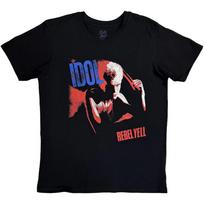 Billy Idol T-Shirt: Rebel Yell (Black) OFFICIAL NEW XXL black