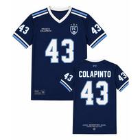 Vyriški Moteriški Futbolo Marškinėliai Numeris 43 Franco Colapinto Marškinėliai V formos iškirpte Laisvi Vasariniai Trumpomis Rankovėmis T-shirt Atsitiktiniai Madingi Unisex Marškinėliai M blue